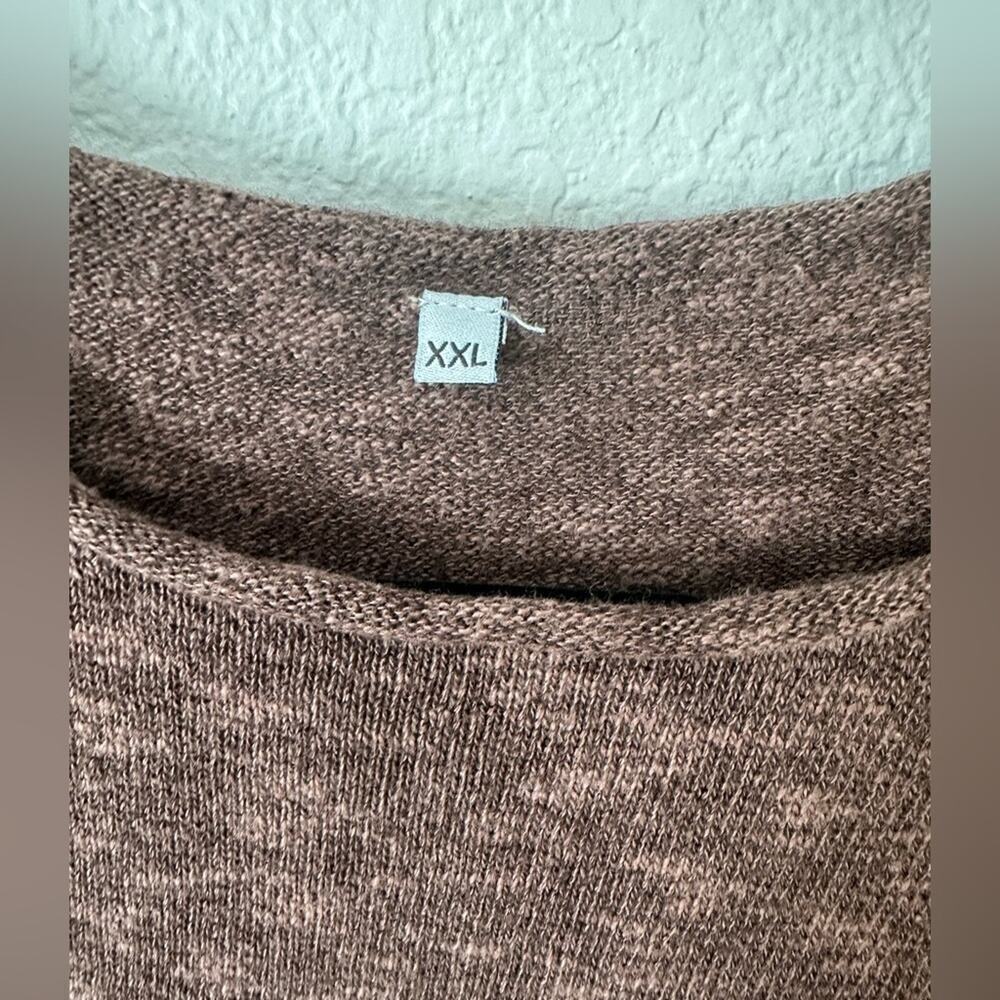 Light Summer Brown Casual Short Sleeved Sweater - Picture 4 of 7